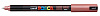 Маркер UNI "POSCA" PC-1MR, 0,7 мм, наконечник игольчатый, цвет красный металлик