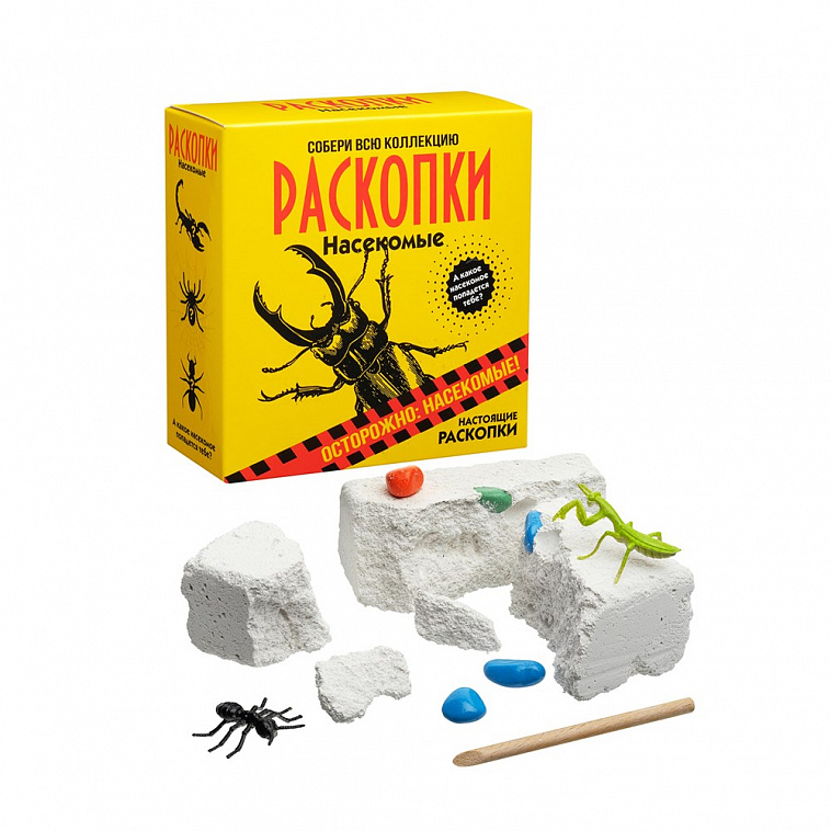 Набор для проведения раскопок "Насекомые" 606x758