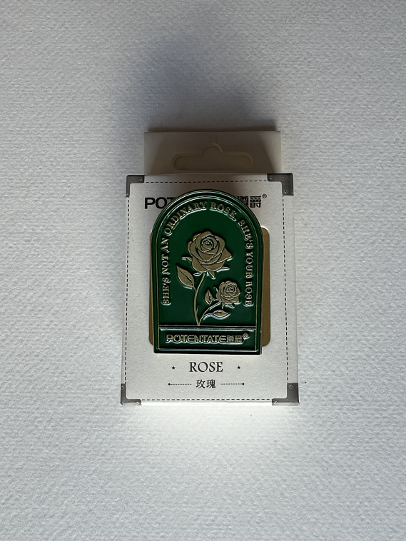 Зажим для бумаги Potentate "Rose" 3х4,5 см 606x758