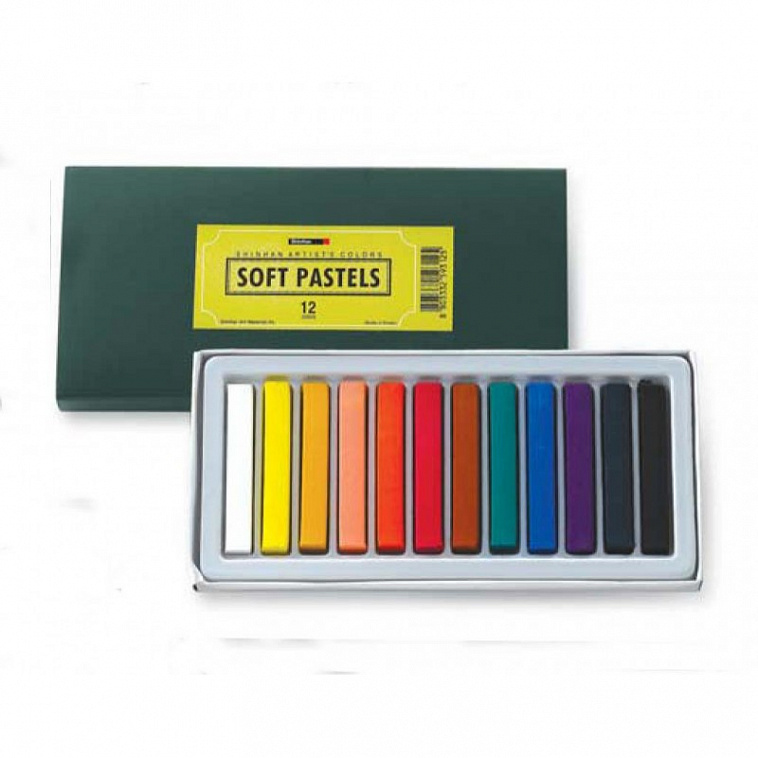 Набор сухой пастели ShinHanart "Soft Pastel" 12 цв, в картонной упаковке