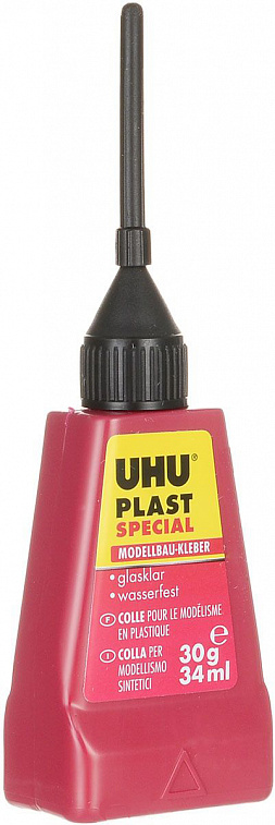 Клей для пластика UHU "Plast" 30 г, в блистере