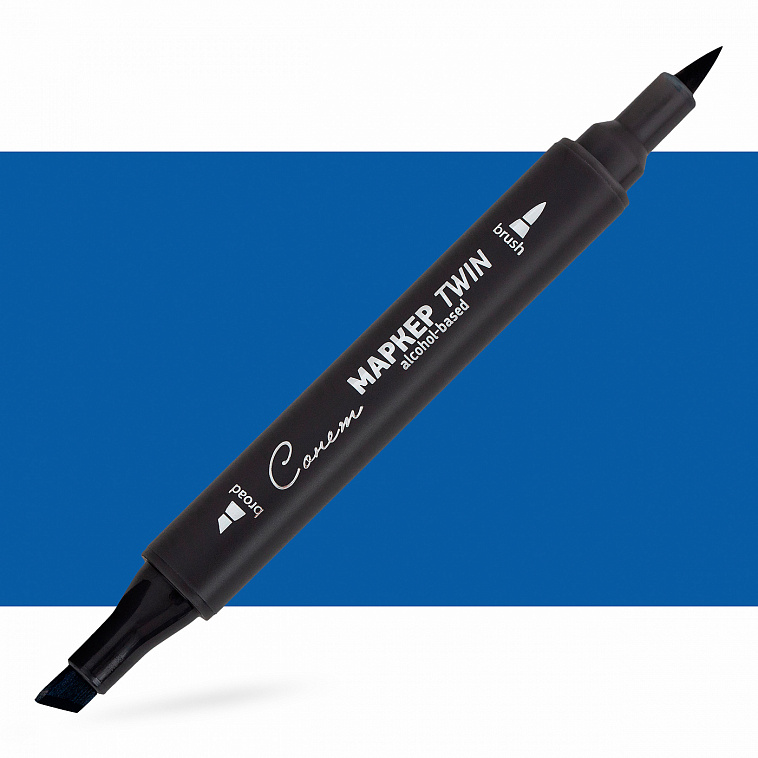 Маркер спиртовой Сонет "TWIN Brush" Кобальт синий 606x758