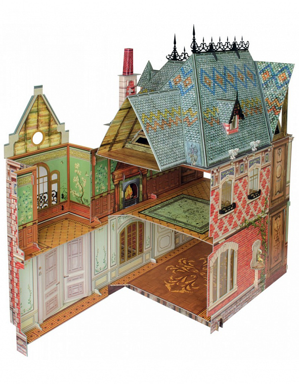 Сборная модель из картона "Кукольный Дом-2"