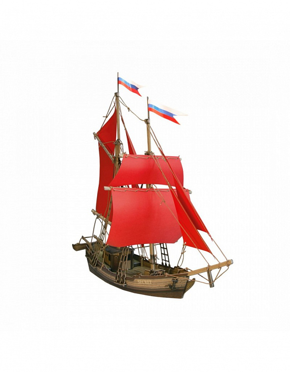 Сборная модель из картона Корабли "Бригантина"