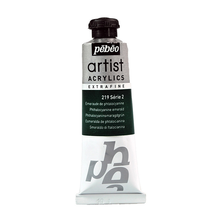 Акрил Pebeo "Artist" 37 мл Изумрудный 606x758