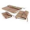 Блокнот нелинованный SenseBook "Flap" M 14x21 см, композиционная кожа 4