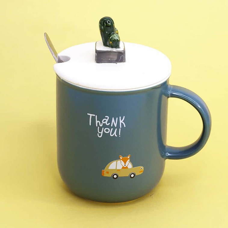 Кружка Cup green "Thank you" 420 мл