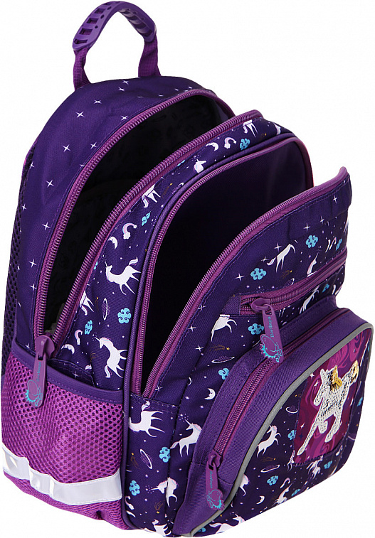 Рюкзак детский Berlingo "Cosmo Unicorn" 34,5*26*14 см, 2 отделения, 4 кармана, уплотненная спинка