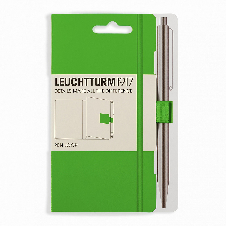 Петля-держатель в блокнот для ручки Leuchtturm1917 цвет свежий зеленый  