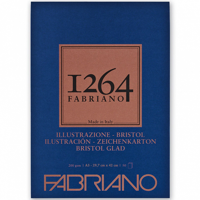 Альбом-склейка для графики Fabriano "1264 BRISTOL" 29,7х42 см  50 л  200 г