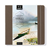 Скетчбук для акварели Малевичъ "Monet" 20х20 см 20 л 230 г, среднее зерно, кофейный 1