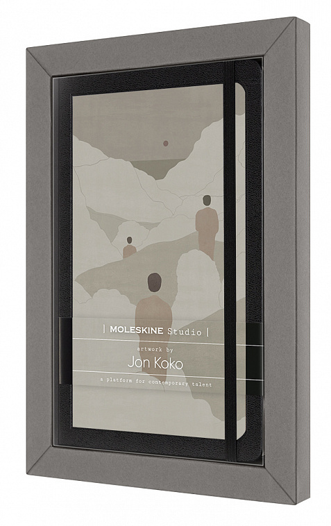 Блокнот нелинованный Moleskine "STUDIO" 13x21 см 240 стр., Jon Koko 606x758