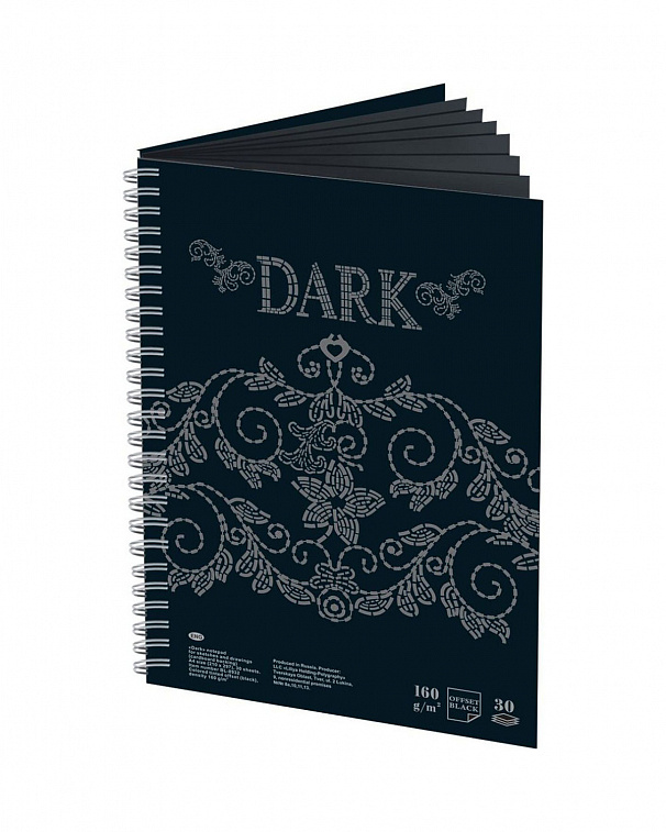 Блокнот для эскизов и зарисовок Лилия Холдинг "Dark" А4 30 л   606x758