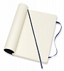 Записная книжка нелинованная Moleskine "Classic Sof" Large, 130х210 мм 192 стр, обложка синий сапфир 4