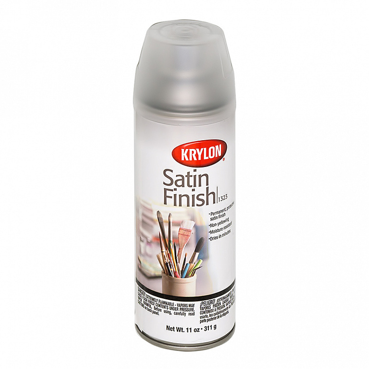 Лак защитный Krylon "Satin Finish" 311 г, в аэрозоли, полуматовый 606x758