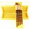 Набор кистей Белка Roubloff "№1" 5 шт в деревянной шкатулке  1