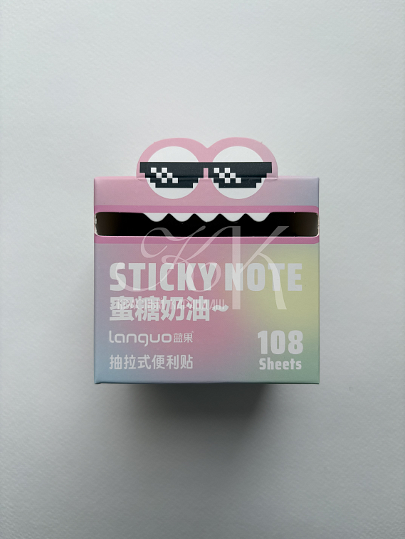 Блок с липким слоем Languo, 70*50мм, 105 листов, ассорти 6 606x758