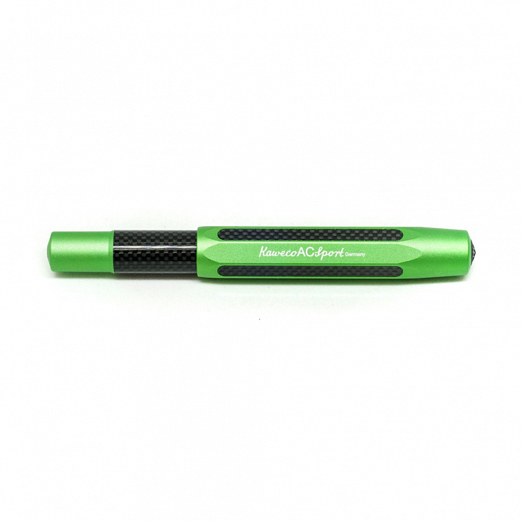 Ручка перьевая Kaweco AC Sport, чернила синие, корпус зеленый