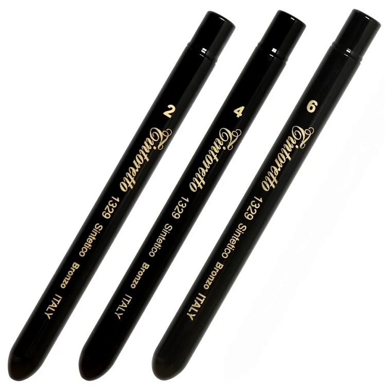 Кисть синтетика №2 круглая "Tintoretto Bonze" складная 606x758