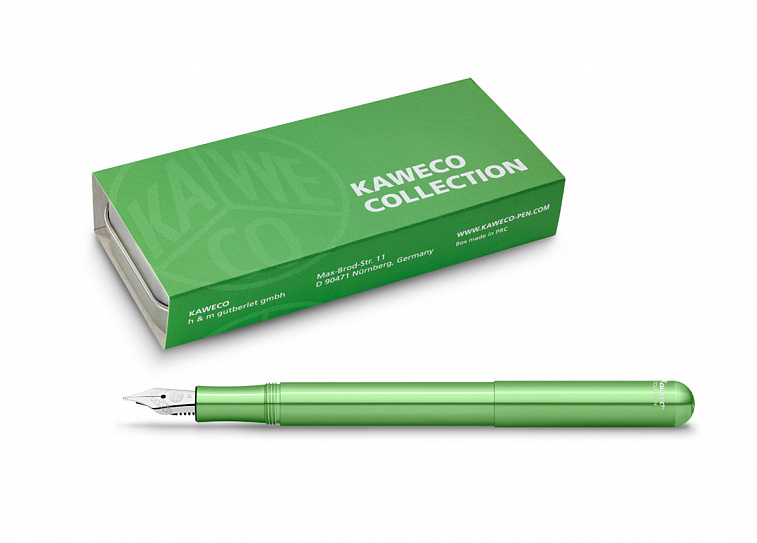 Ручка перьевая KAWECO LILIPUT COLLECTION GREEN EF цвет корпуса зеленый