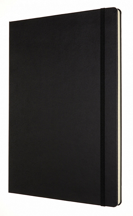Записная книжка в линейку Moleskine "Classic" 21х30 см 192 стр, твердая обложка черная