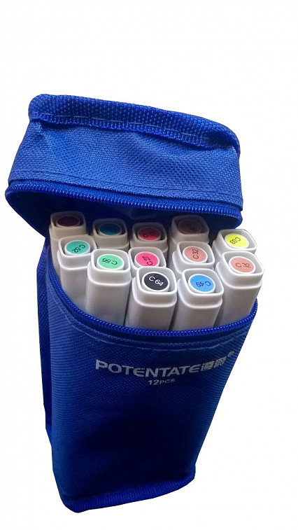 Набор маркеров на водной основе Potentate Bag Set 12 цветов