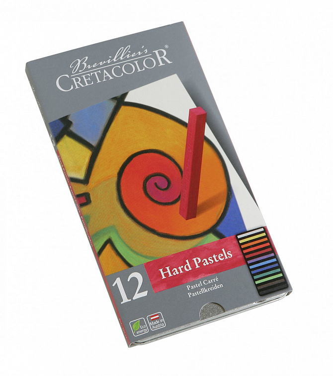 Набор пастели сухой Cretacolor "PASTEL CARRE", 12 цветов в металлической коробке 606x758