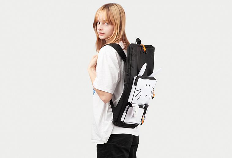 Рюкзак для художественных принадлежностей MIYA А3, Черно-Белая