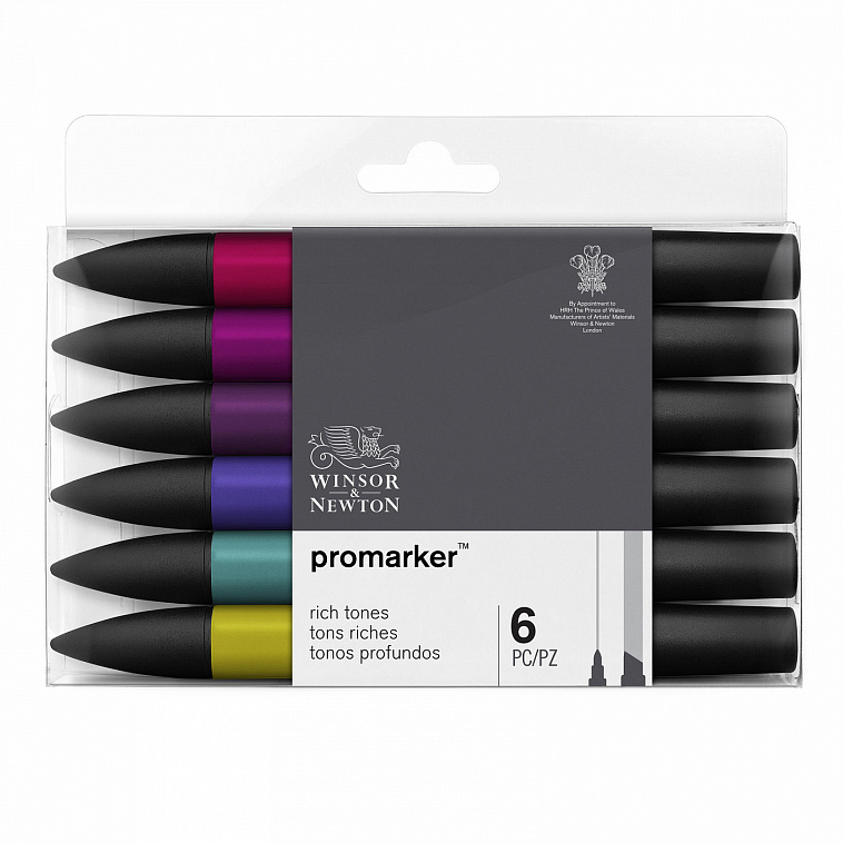 Набор маркеров ProMarker 6 цветов насыщенных тонов