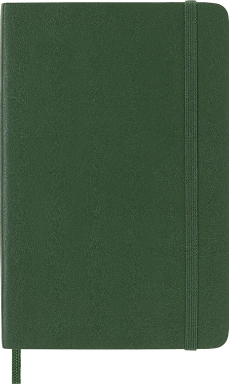 Записная книжка в линейку Moleskine "Classic Soft" Pocket 9х14 см 192 стр., обложка мягкая зеленая 606x758