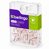 Кнопки силовые Berlingo, 100 шт., пластиковый бокс, круглые, прозрачные, розовое золото 1