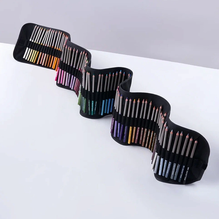 Скрутка для карандашей и ручек Малевичъ, 147х21 см, черная 606x758