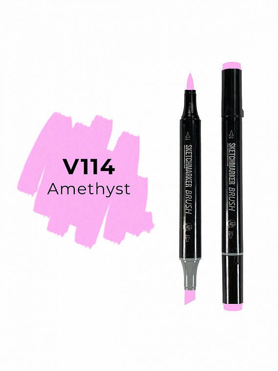 Маркер двухсторонний на спиртовой основе Sketchmarker Brush Цвет Аметист 606x758