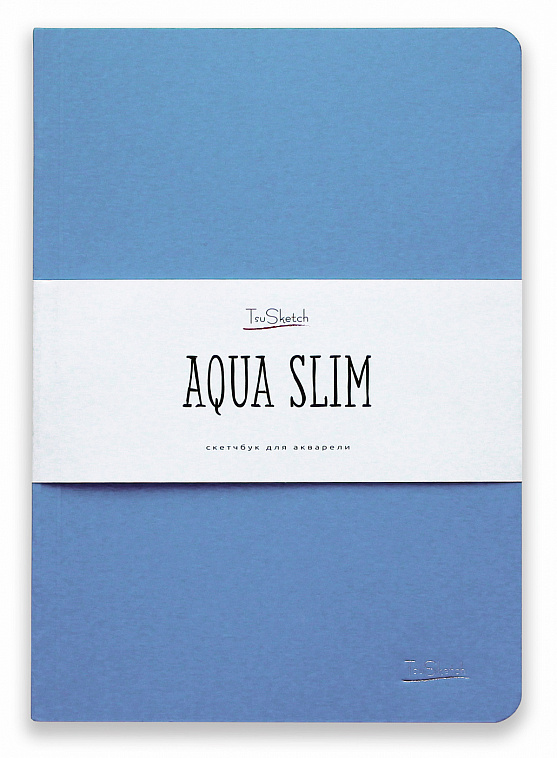Скетчбук для акварели TsuSketch "Aqua Slim" 17x24 см 24 л 200 г, хлопок 25%, все цвета