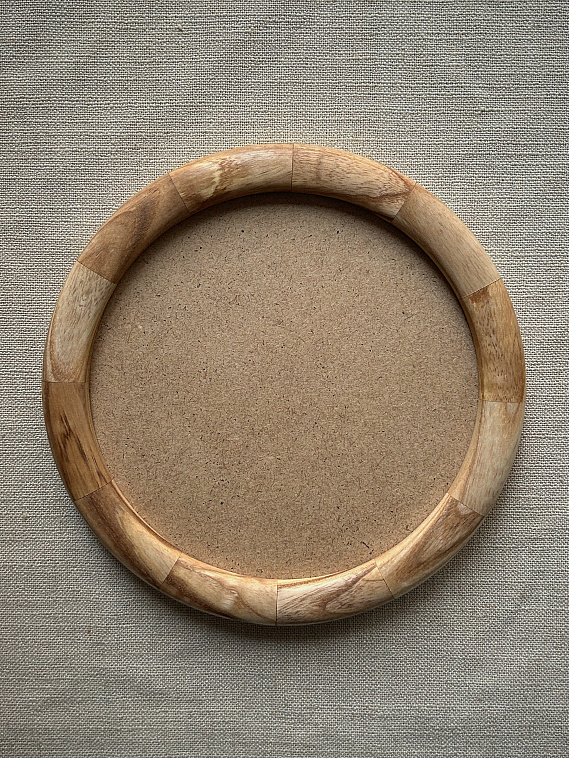 Рамка круглая KK/home, ручная работа, d15, ясень 606x758