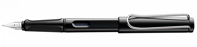 Набор ручка перьевая LAMY Safari, F корпус черный+ картриджи ассорти 8 шт