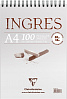 Альбом для пастели, угля на спирали Clairefontaine "Ingres" 21х29,7 см 100 л 80 г  