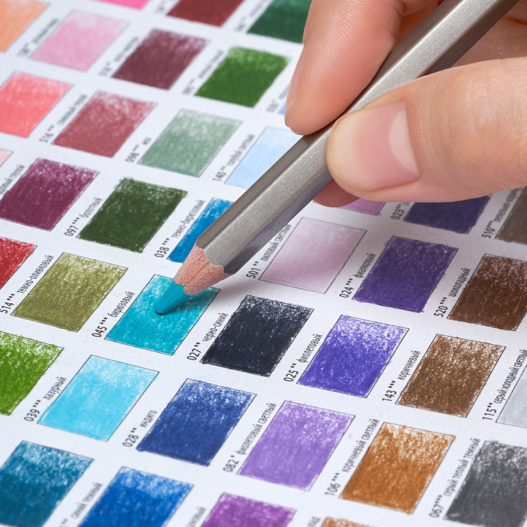 Набор карандашей цветных Малевичъ "GrafArt PRO" 100 цветов 606x758