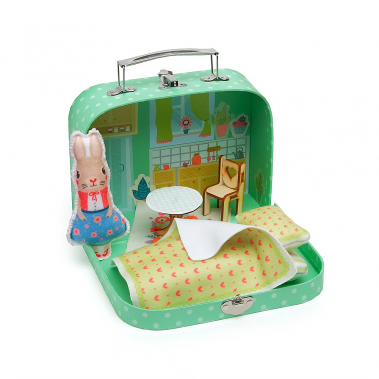 Игровой набор для детского творчества "Мой уютный домик" Зайка