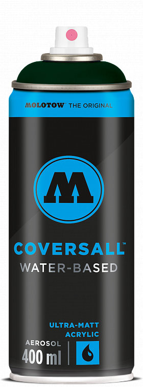 Аэрозольная краска Molotow "Coversall WB" 400 мл,  #095 black green 606x758