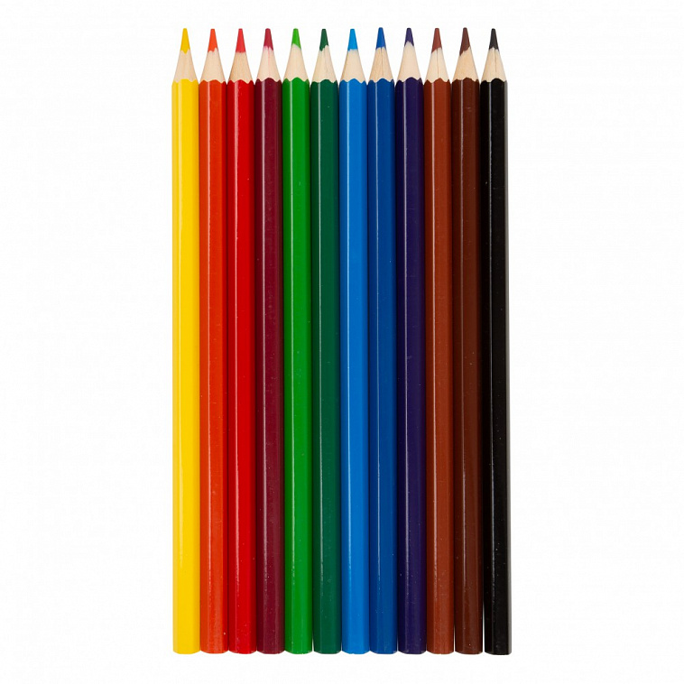 Набор карандашей цветных "Я - Художник!" 12 цветов, картонная упаковка