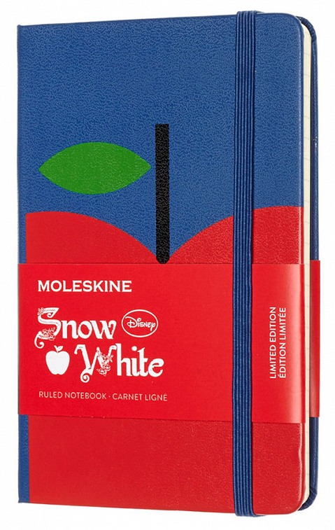 Записная книжка в линейку Moleskine "SNOW WHITE" Large 90х140 мм 240 стр Apple (Яблоко)