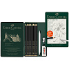 Набор карандашей чернографитовых матовых Faber-Castell "Pitt Graphite Matt" 8 шт, заточ, ластик, мет 3
