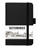 Блокнот для зарисовок Sketchmarker 9х14 см 80 л 140 г, твердая обложка Черный 1