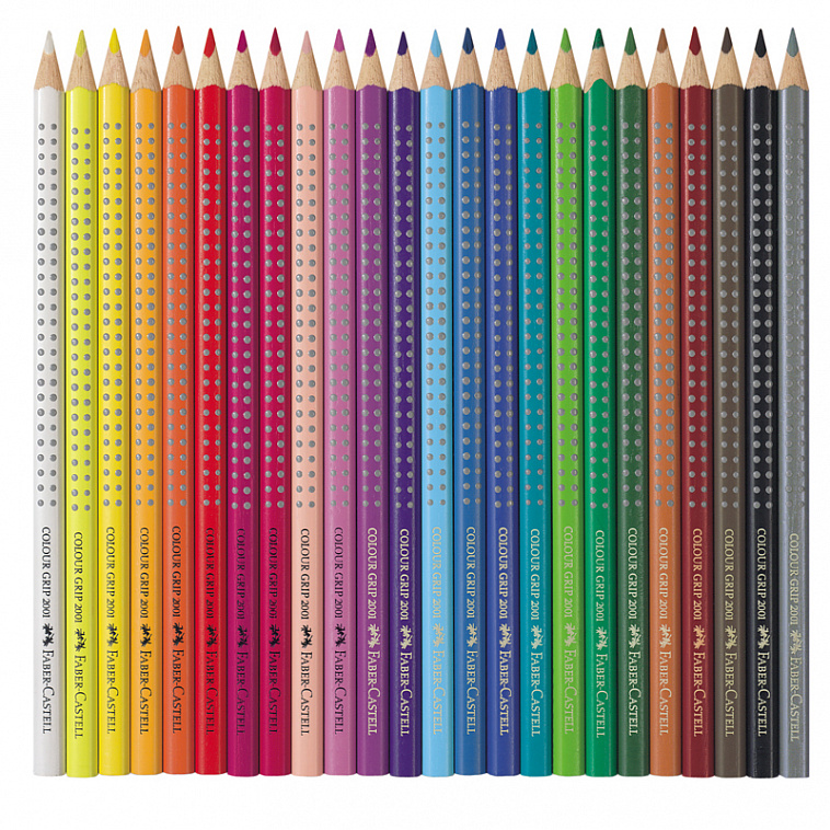 Набор цветных карандашей акварельных Faber-castell "Colour Grip" 24 цв в металле