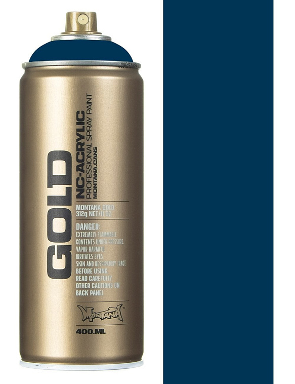 Краска для граффити Montana "Gold" 400 мл в аэрозоли, темно-синяя 606x758