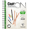 Блокнот на гребне Clairefontaine "Cray'ON" А5 30 л 160 г, мелкозернистый 1