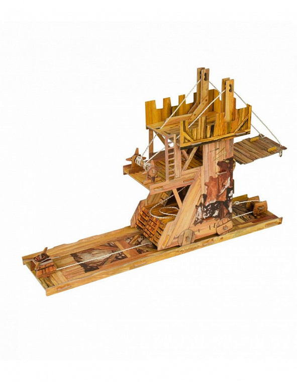 Игровой набор из картона Средневековый город "Осадная башня" 606x758