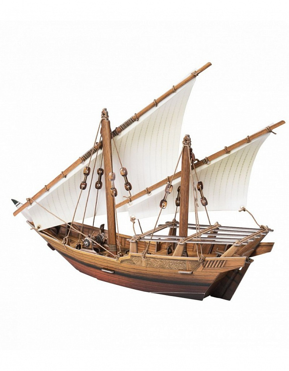 Сборная игрушка из картона Корабли "Арабский Дау" 606x758