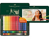 Набор карандашей цветные Faber-Castell "Polychromos" 102 цв., заточен., метал. коробка 2